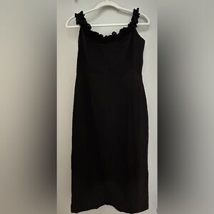 NWT Petal & Pup Ruffled Black Cotton Dress - Size 10 Spring Dress Summer Dress